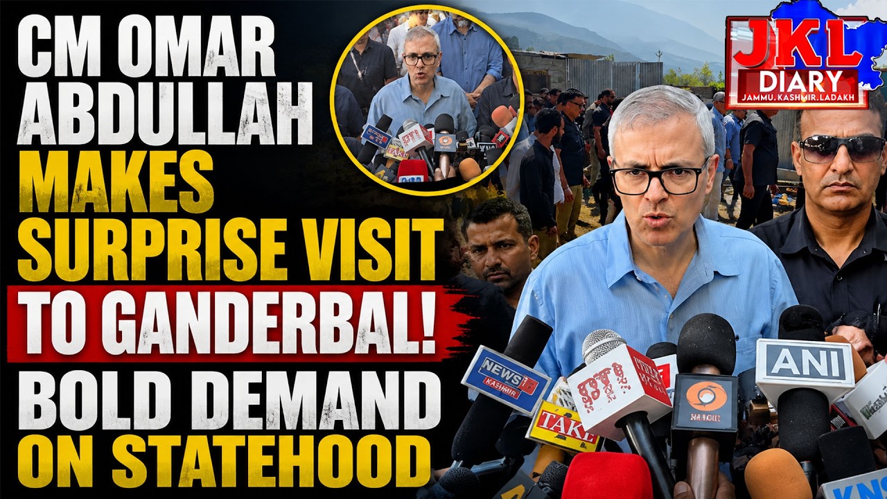 CM Omar Abdullah Makes Surprise Visit To Ganderbal! Bold Demand On Statehood | JKL DIARY