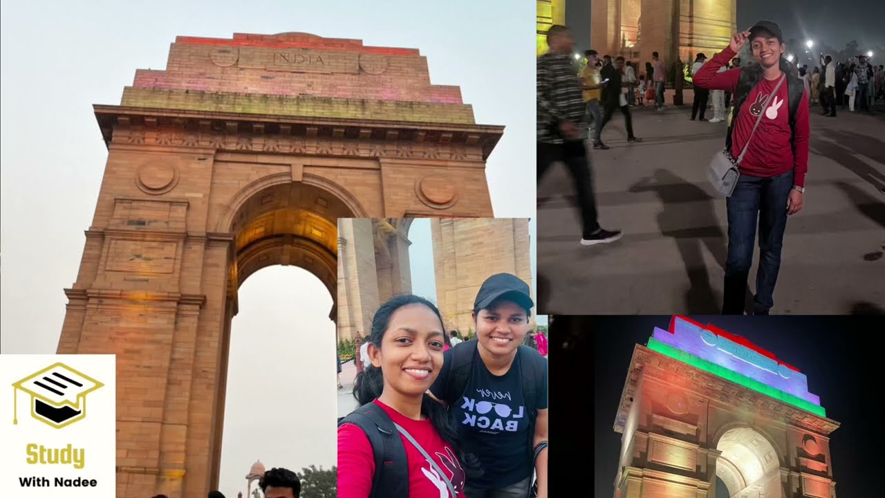 India gate tour with my friend.