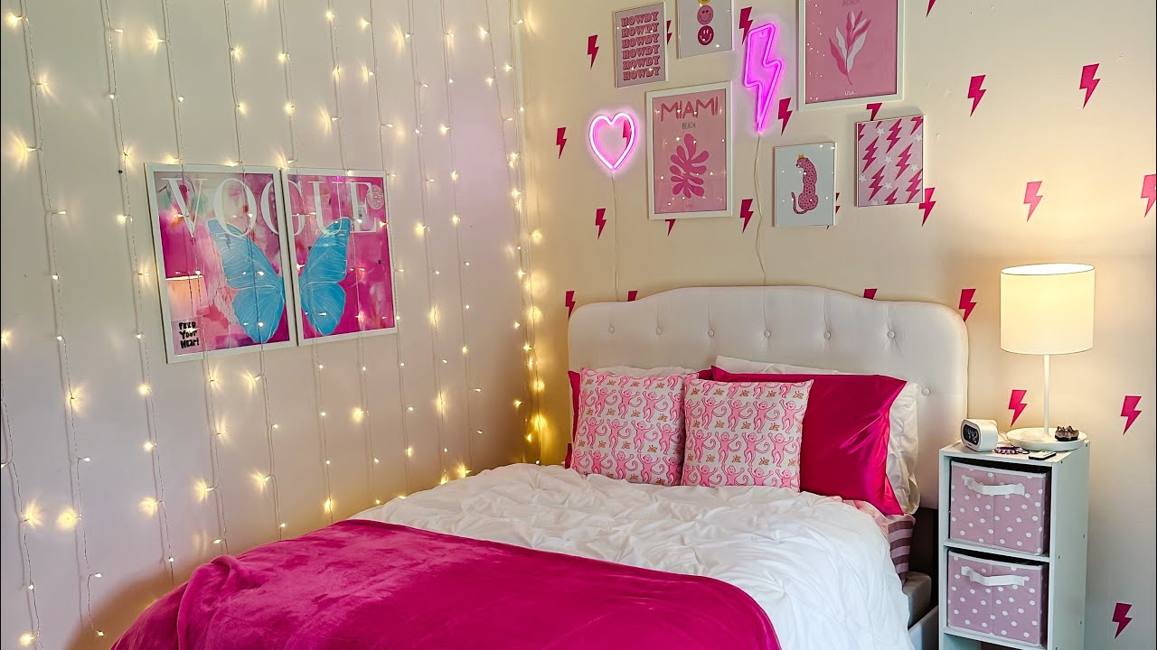*EMOTIONAL* Surprise Preppy Bedroom Makeover!😭🪩⚡️🩷🦋✨