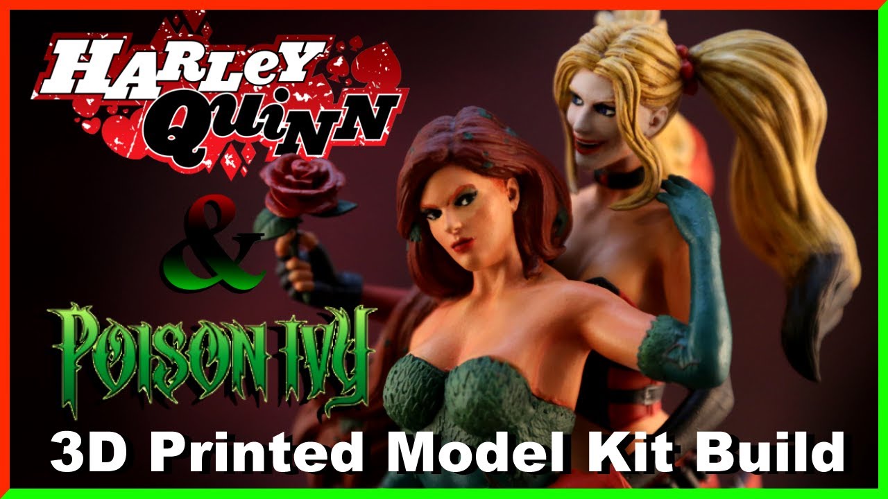 Harley & Ivy 3D Printed Resin Model Kit Build