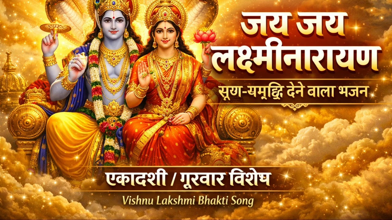 जय जय लक्ष्मी नारायण 🙏 | एकादशी गुरुवार विशेष भजन 2026 | Vishnu Lakshmi Bhakti Song | सुख समृद्धि 
