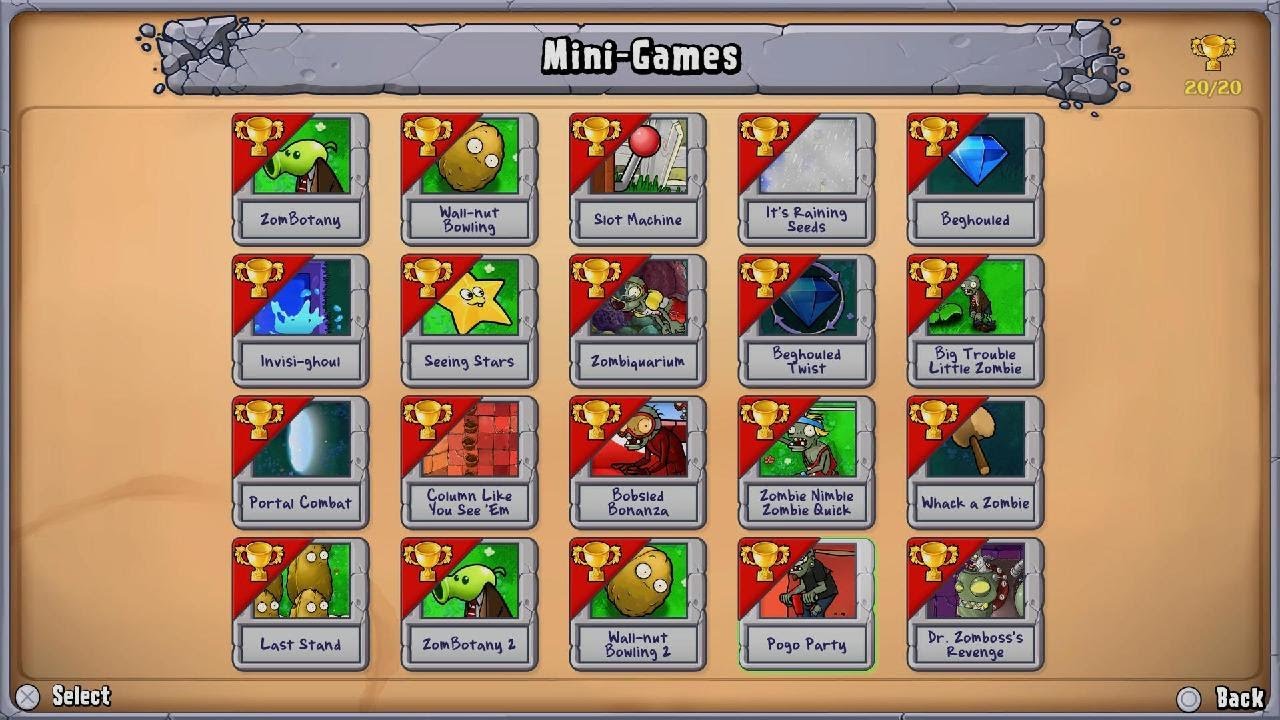 Plants vs. Zombies: Replanted Mini-Games Pogo Party