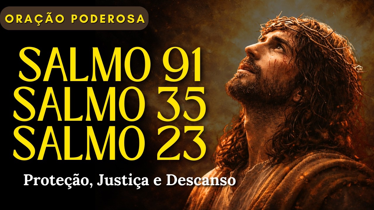 A Oração PODEROSA dos Salmos 91, 23 e 35 | Proteção, Justiça e Descanso 🙏🏽 Faça Isso Antes de Dormir
