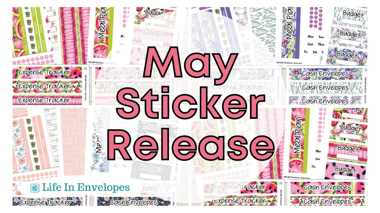 May Sticker Release /  TBM BBP Stickers / EC Stickers / Erin Condren / Universal Planner Stickers