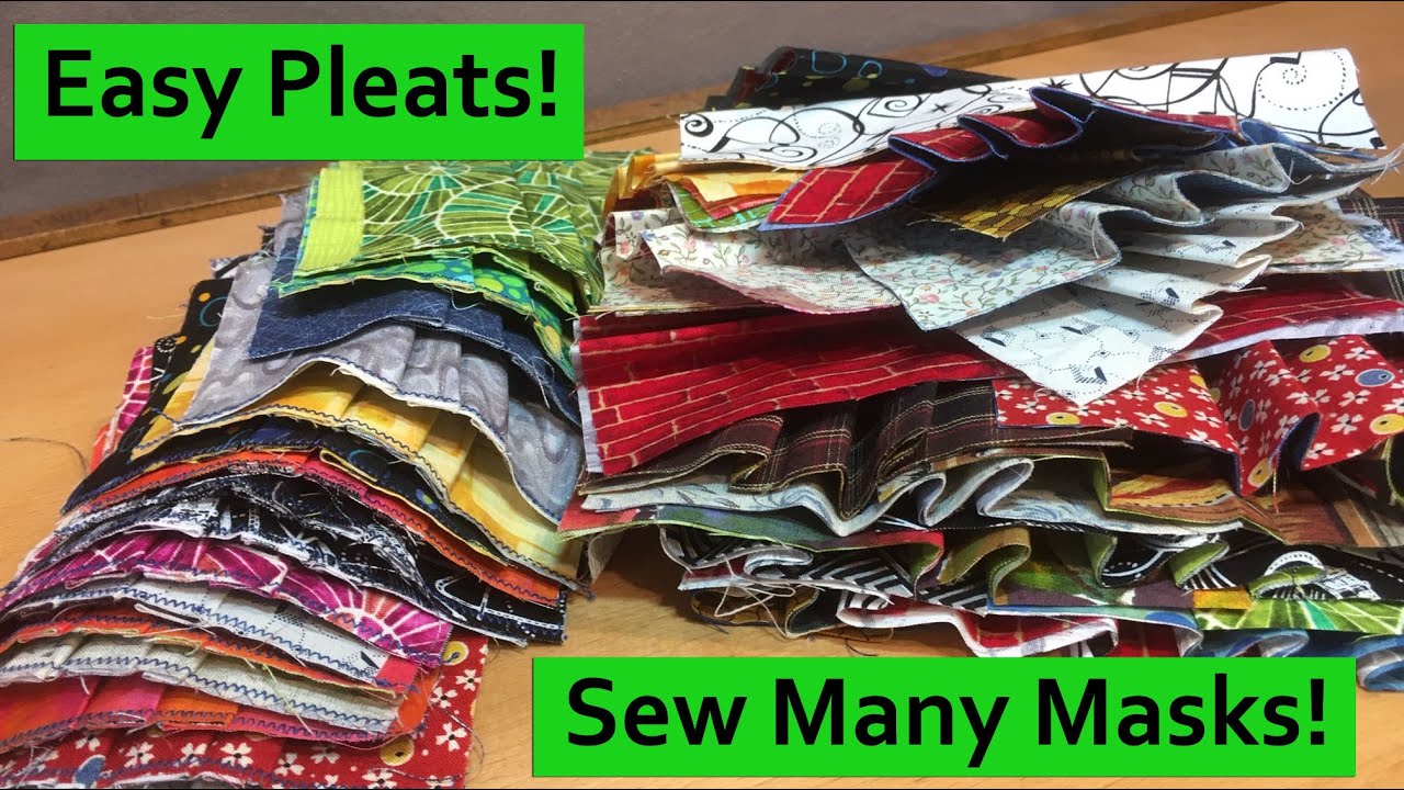 Masks are Faster with a Pleater Board, Mass Produce Face Masks or Covers