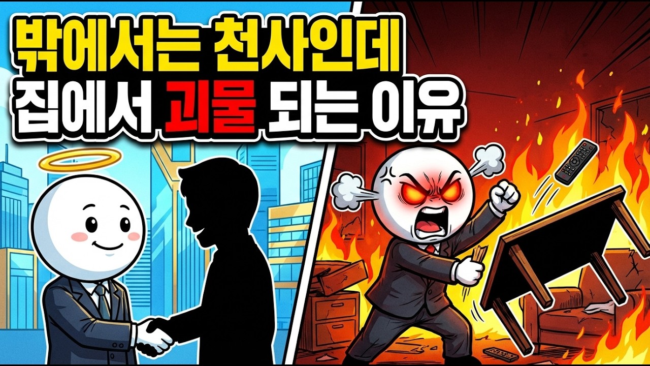 밖에서는 친절한 사람이 집에만 오면 괴물이 되는 뇌과학적 이유 (자아 고갈, 편도체 역습)