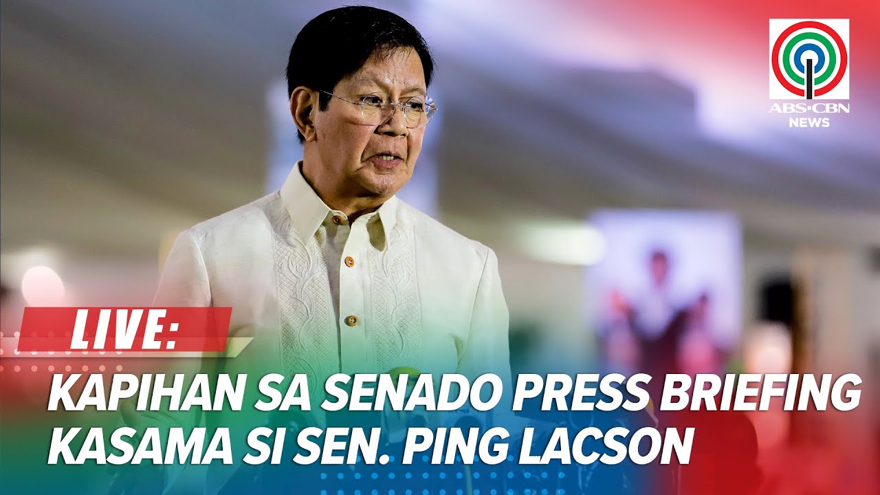 LIVE: Kapihan sa Senado press briefing with Sen. Panfilo Lacson | November 4