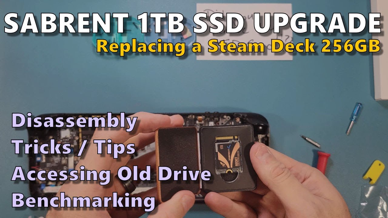 Steam Deck: Replace 256GB with 1TB Sabrent Rocket Including Old Data Recovery and Benchmarks