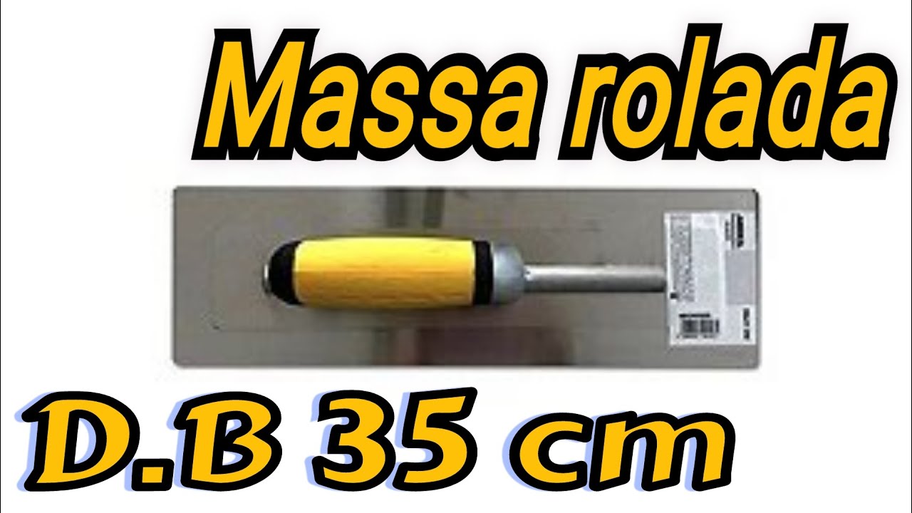 Massa rolada com Desempenadeira de punho 👊