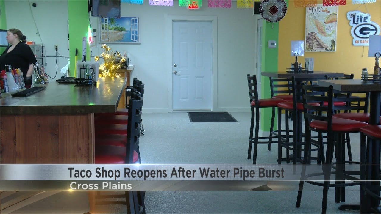 Cross Plains taco restaurant reopens after water pipe rupture forced closure