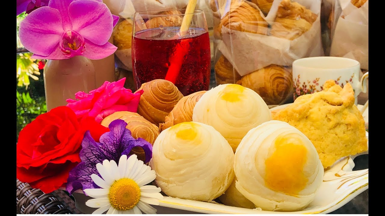 ขนมเปี๊ยะแป้งบางไส้นุ่ม,. ว่างว่างมาชมวิธีการรีดแป้งเข้าไส้., Moon cake , Thais style.,
