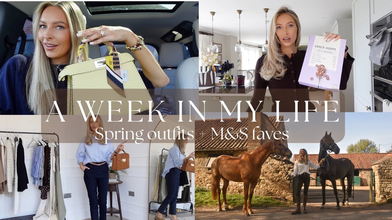 A Week Living Alone Vlog | M&S Food Haul, Spring Workwear Outfits & Daily Life