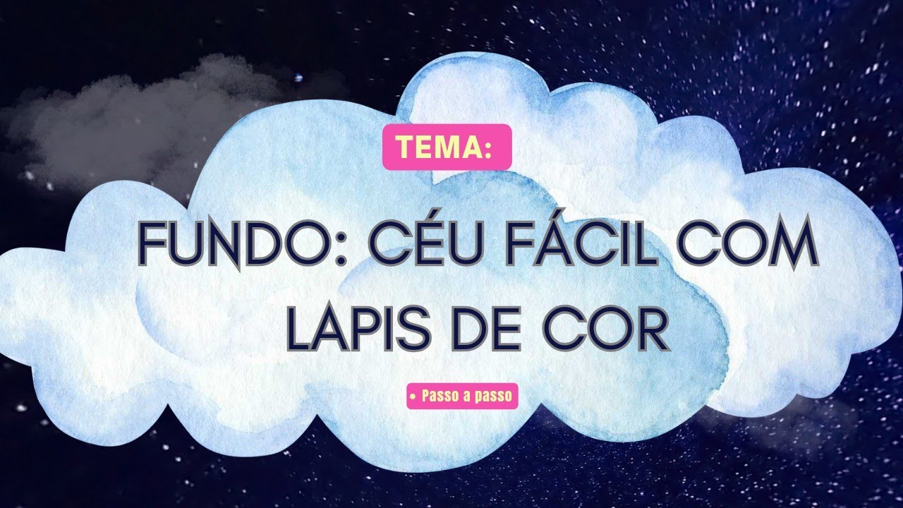 COMO PINTAR CÉU COM LÁPIS DE COR