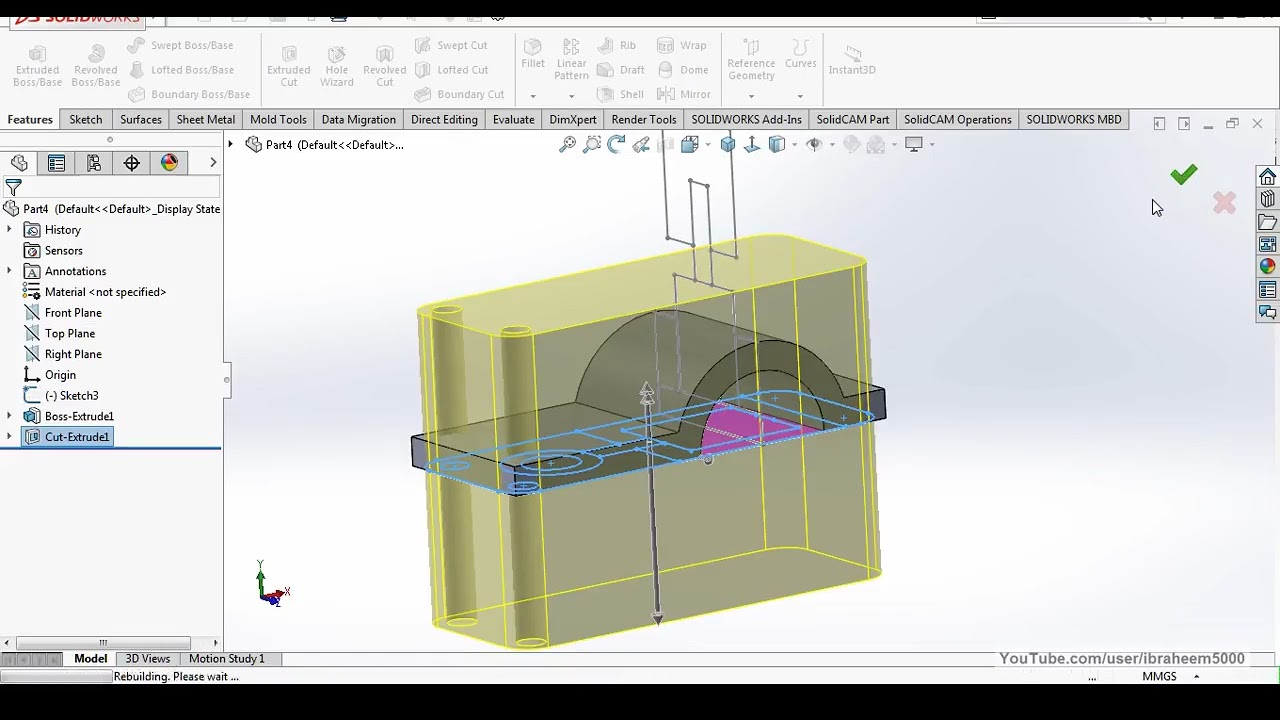 2D to 3D Convert (2D DFX File to 3D ), Solidworks tutorial || Solidworks ||