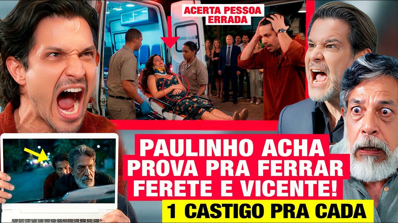 TRÊS GRAÇAS - 18/03 - PAULINHO FAZ ALGO PRA VICENTE ERRAR! Novela 3 GRAÇAS tudo Hoje! AO VIVO