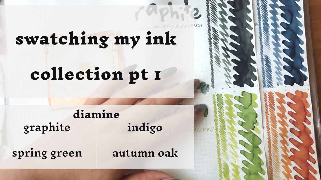 swatching my entire ink collection pt 1: inks 1-4