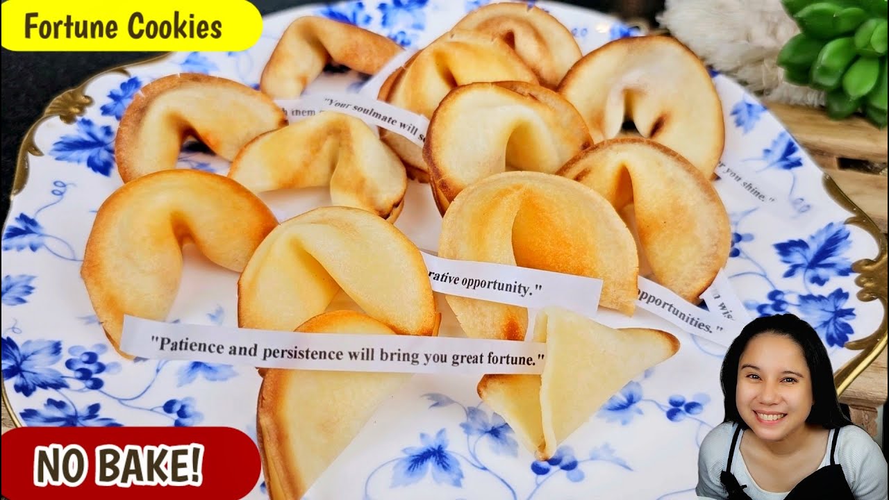 NO BAKE Fortune Cookie for Chinese New year!