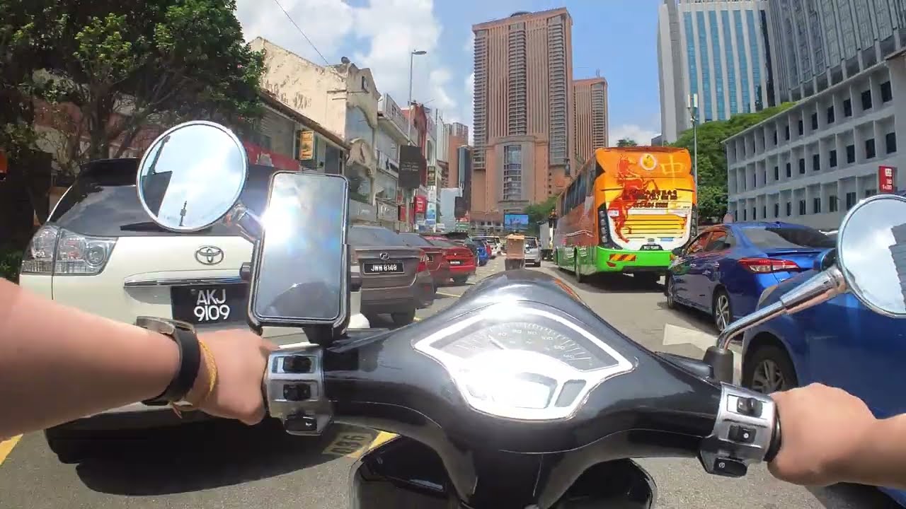 Vespa peak hour in KL