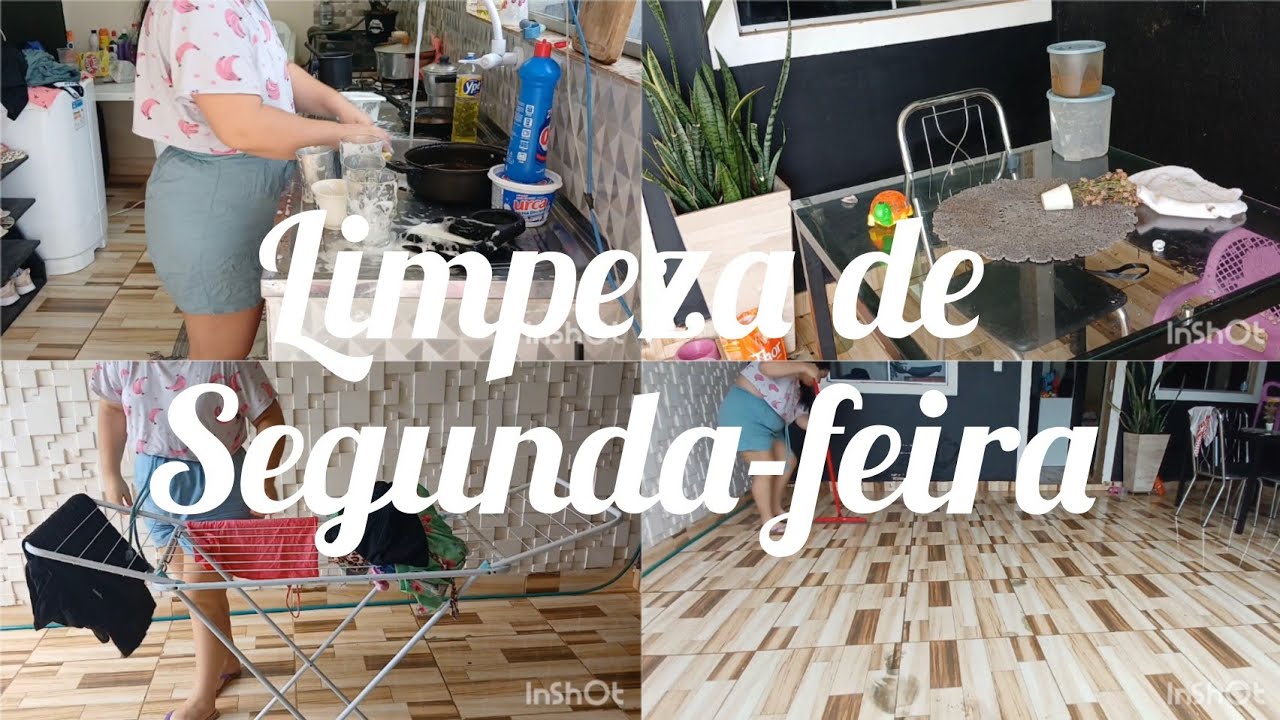 Rotina de limpeza de Segunda-feira/ Cuidando do lar com amor 💗