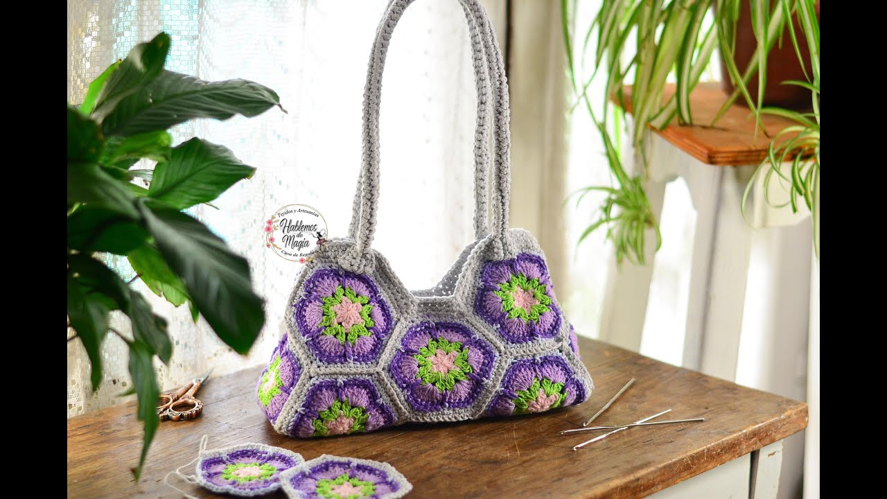 Bolso Africana ( Paso a paso en crochet )