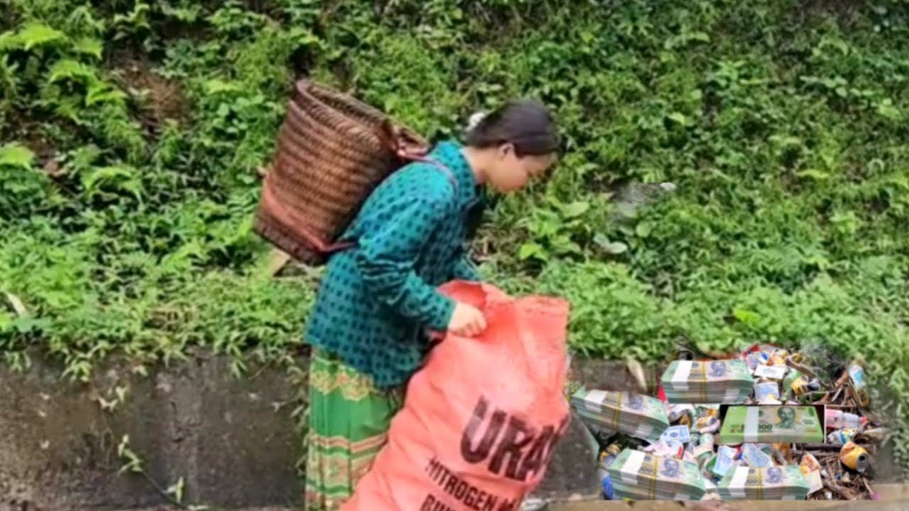 A homeless girl scavenging on the streets found a large sum of money.
