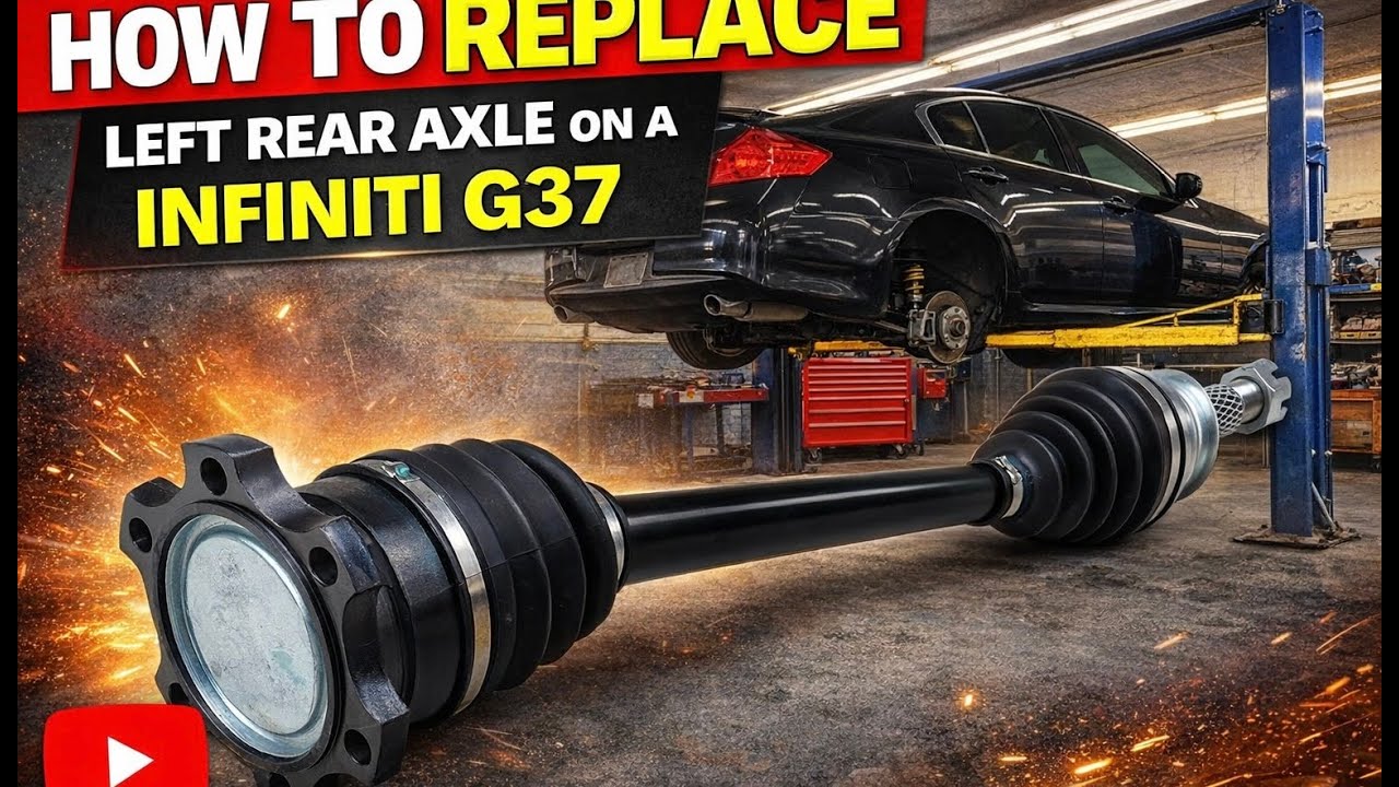 How To Replace Left Rear Axle On A Infiniti G37