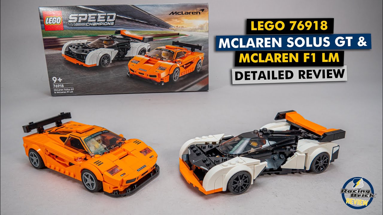 Подробный обзор сборки McLaren Solus GT и McLaren F1 LM LEGO Speed ​​Champions 76918