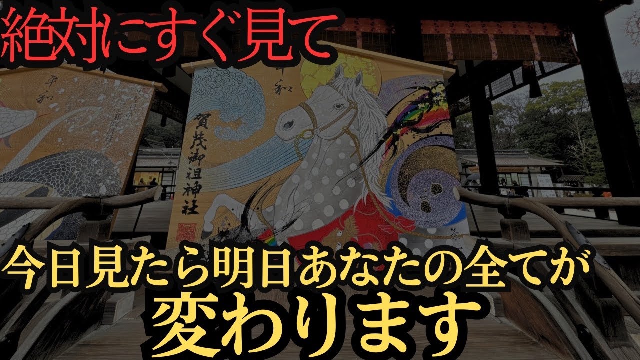 ⚠️【京都】下鴨神社遠隔参拝※迷いに迷って公開※何度も消された本物映像！見るだけで開運する不思議な動画！神様に呼ばれた人しか見れません。見た人はかなり強運。#パワースポット＃遠隔参拝#京都#龍