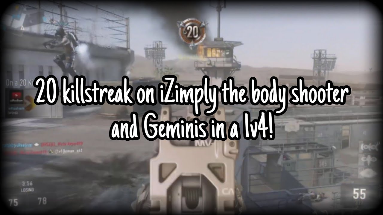 iZimply & Geminis *20 KILLSTREAK* (1v4) 