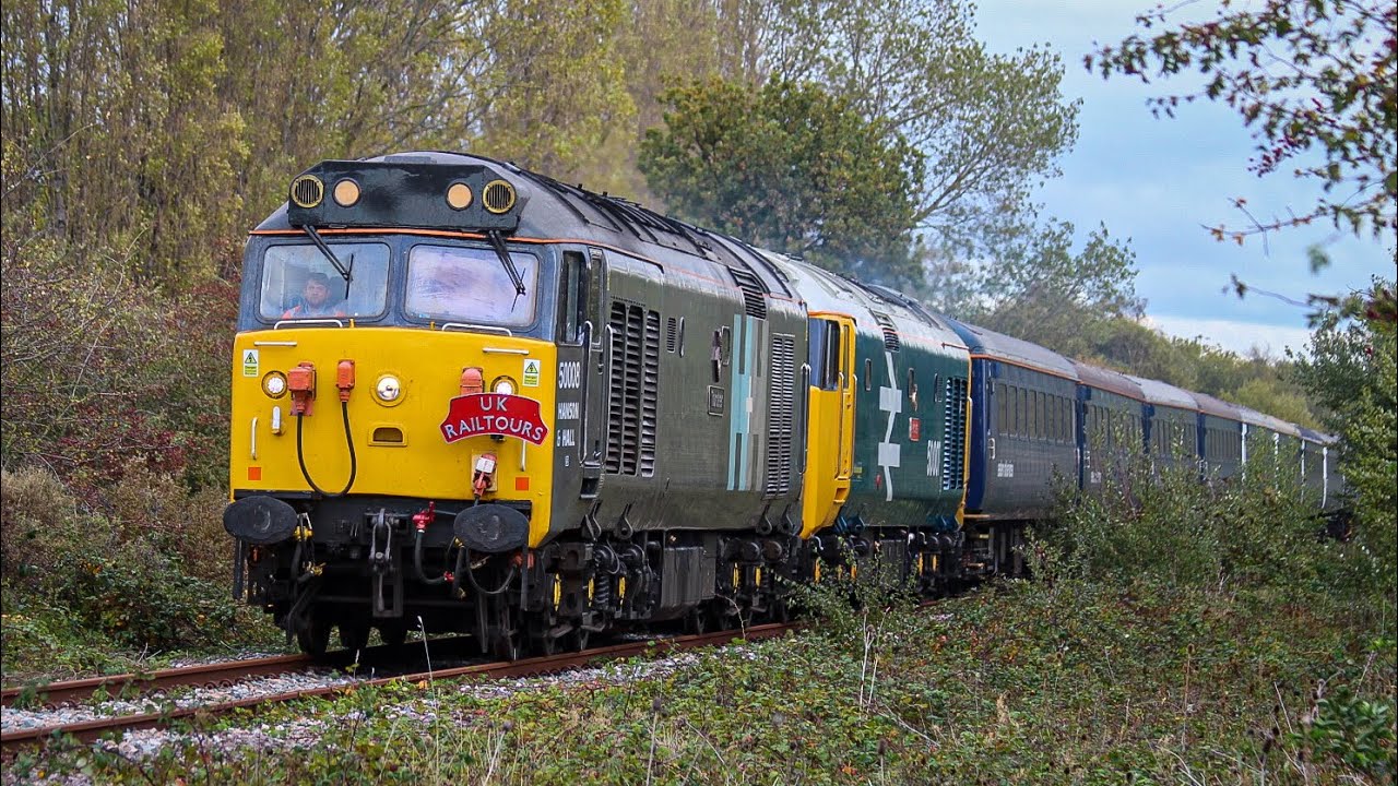 Chasing Trains: 50008, 50007 & 37901 (The Brick and tile Railtour)