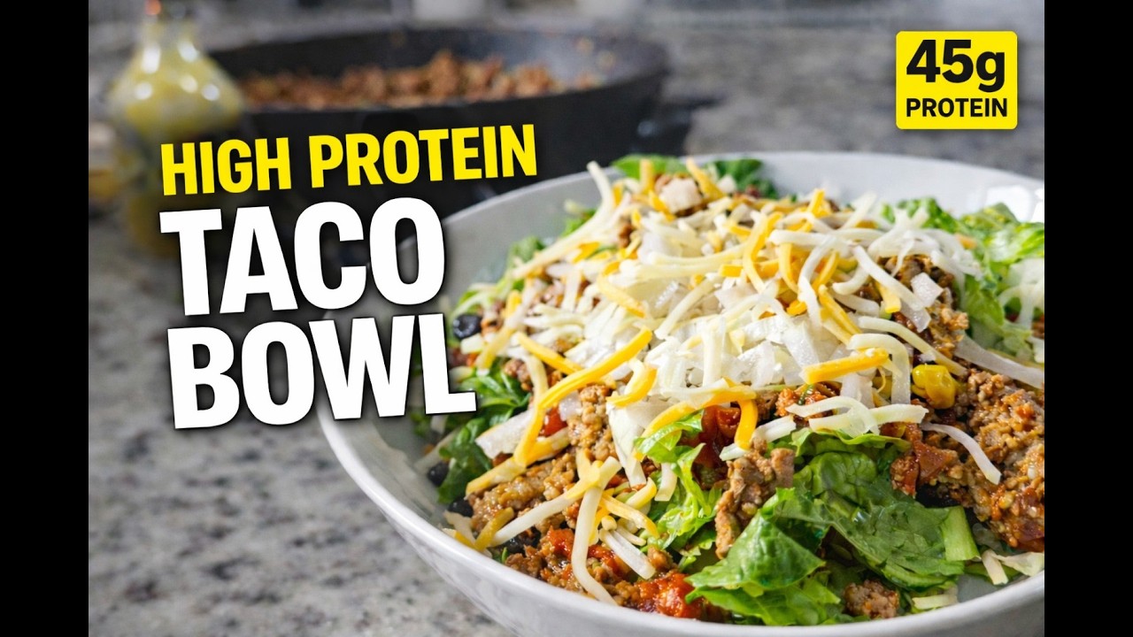 High Protein Taco Bowl