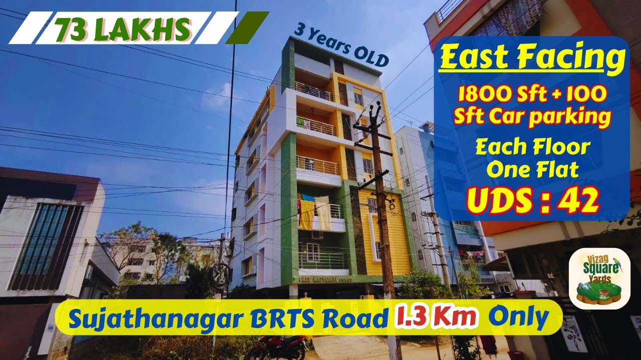Best Resale Flat Deal in Vizag East Facing 3BHK Sujatanagar Teachers Layout VSF 104