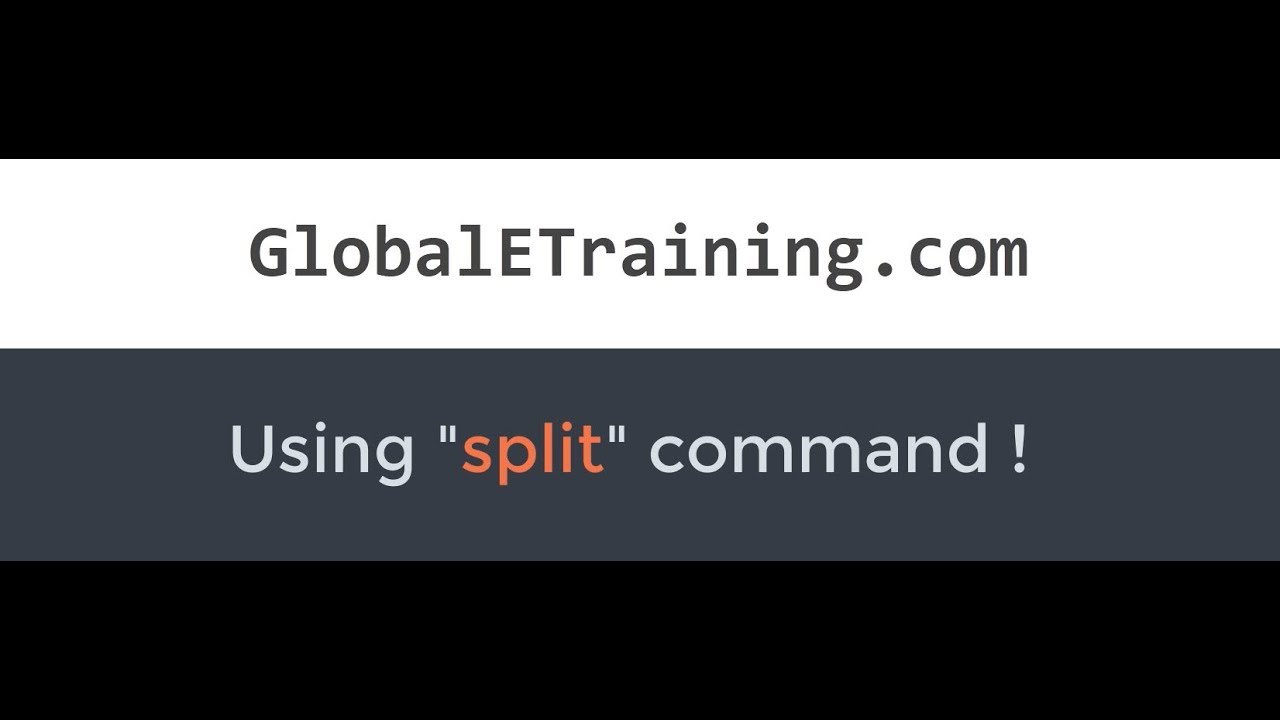 Splitting files in Linux using the 