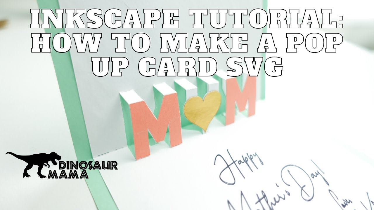 How to Make a DIY Pop Up Card SVG File for Free in Inkscape | Step by Step Tutorial for Cricut SVGs