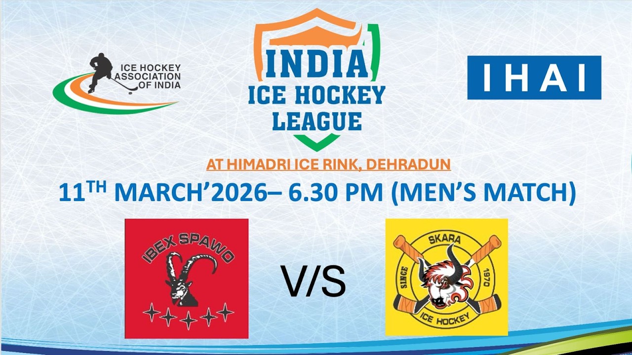 SKARA VS IBEX SPAWO || INDIAN ICE HOCKEY LEAGUE || PHASE 3 || DEHRADUN ||