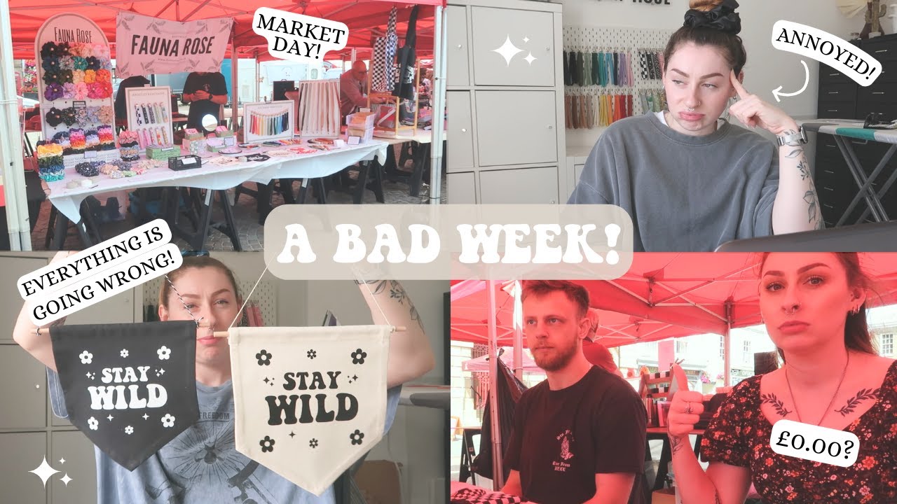 STUDIO VLOG #35 ☆ Vinyl fails, market prep and glass can cups!? | Fauna Rose ☆