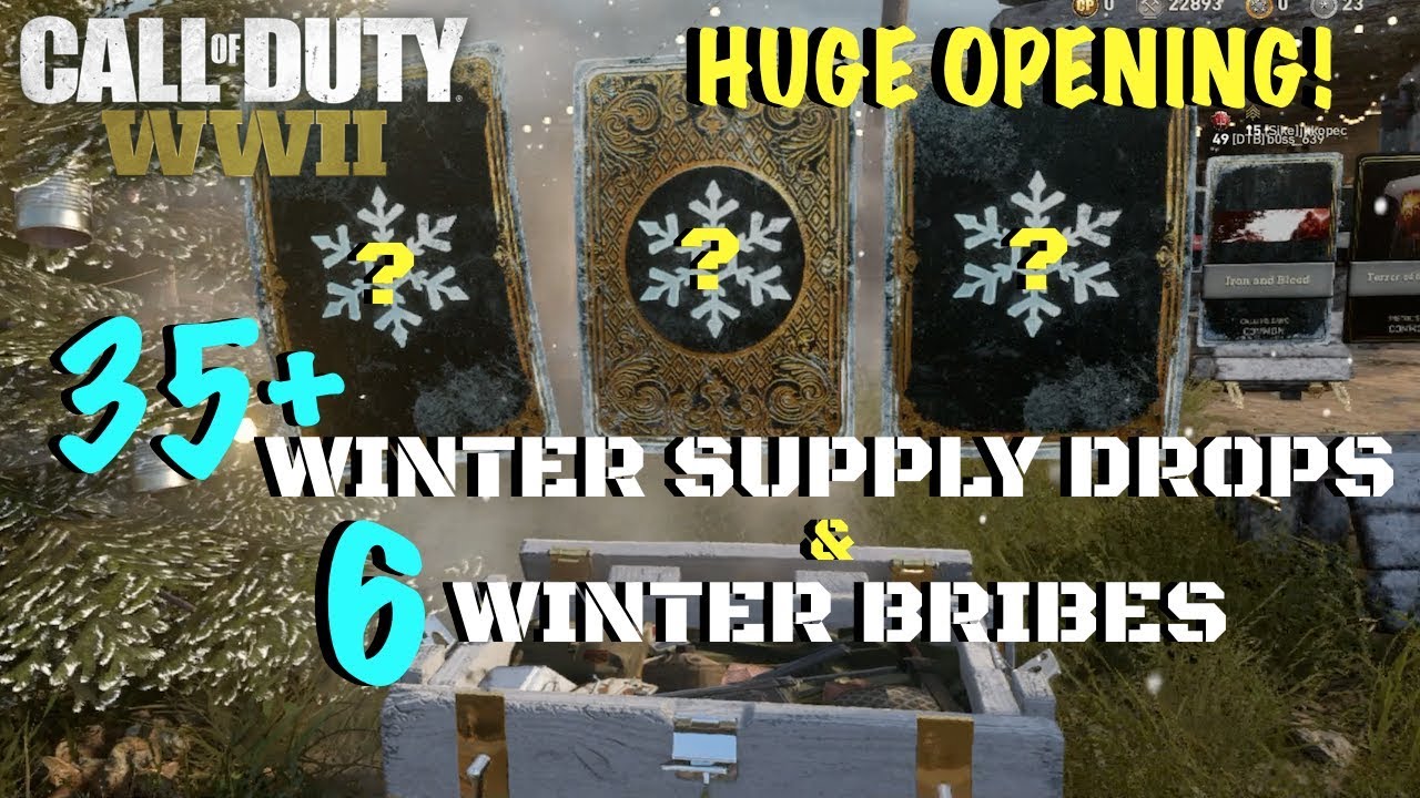 Huge Opening! 35+ Winter Supply Drops & 6 Winter Bribes