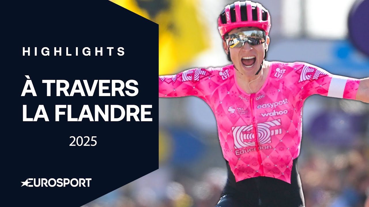 À TRAVERS LA FLANDRE 2025- SURRÉALISTE ! Seul face à 3 Visma, Powless s’impose devant Wout van Aert