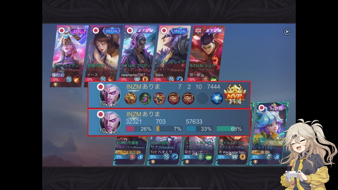 春日部つむぎ実況モバレ【Mobile Legends】乱闘フォヴィウスMANIAC