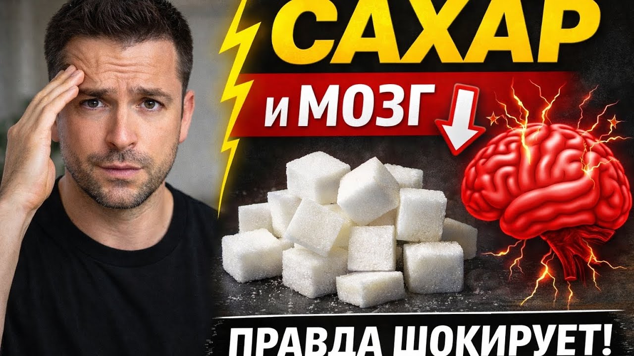 КАК САХАР ВЛИЯЕТ НА МОЗГ И ЭНЕРГИЮ
