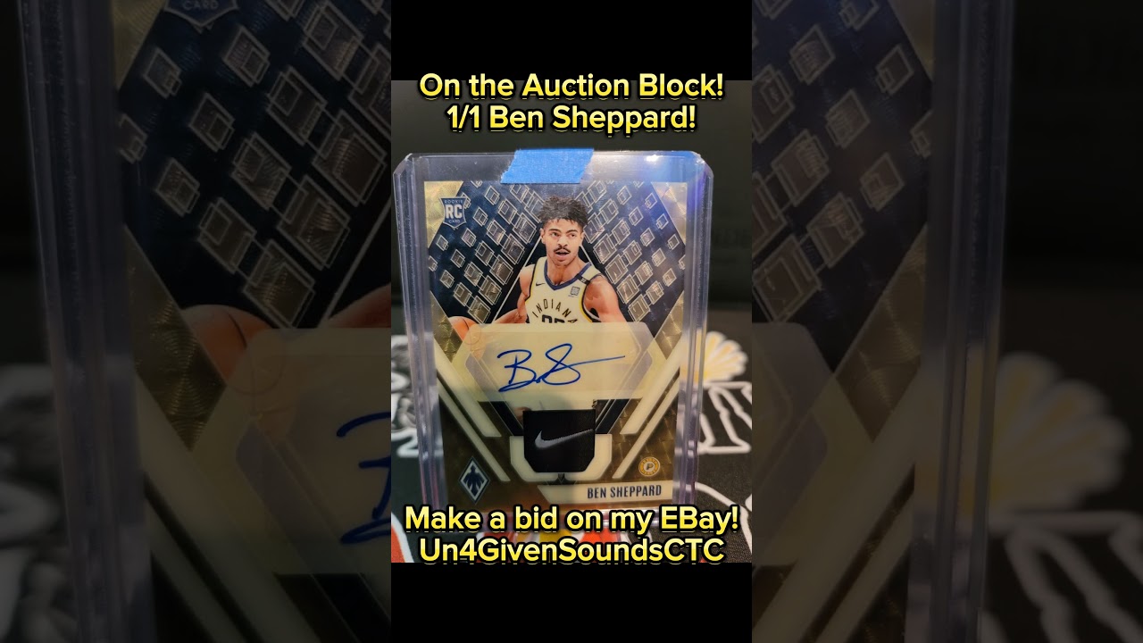 #1/1 #Gold #Card on #Ebay #Auction! Make a #bid! #ben #sheppard #nba #pacers #nike #un4givensounds