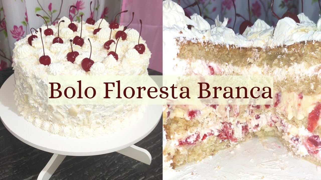 BOLO FLORESTA BRANCA 💝