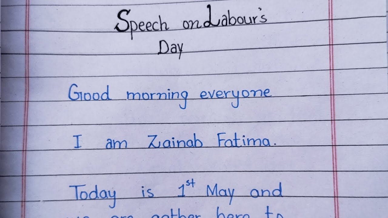 Short speech on labour 's day in English| Speech on labour's day| Speech in English