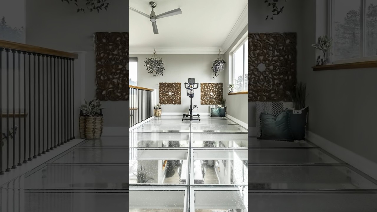 A loft with Interior Glass Floors #architecture #architecturalglass #glassfloor #interiordesign