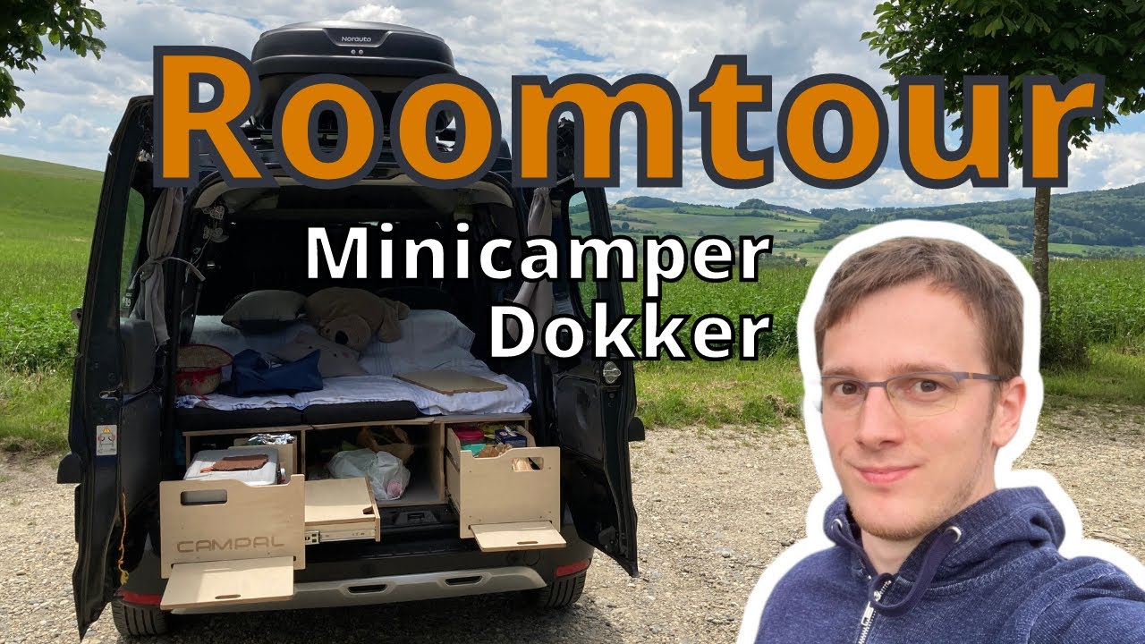 Roomtour DOKKER Minicamper | CAMPAL Campingbox mit DIY Erweiterungen + unser Camping-Equipment! 🚘⛺️