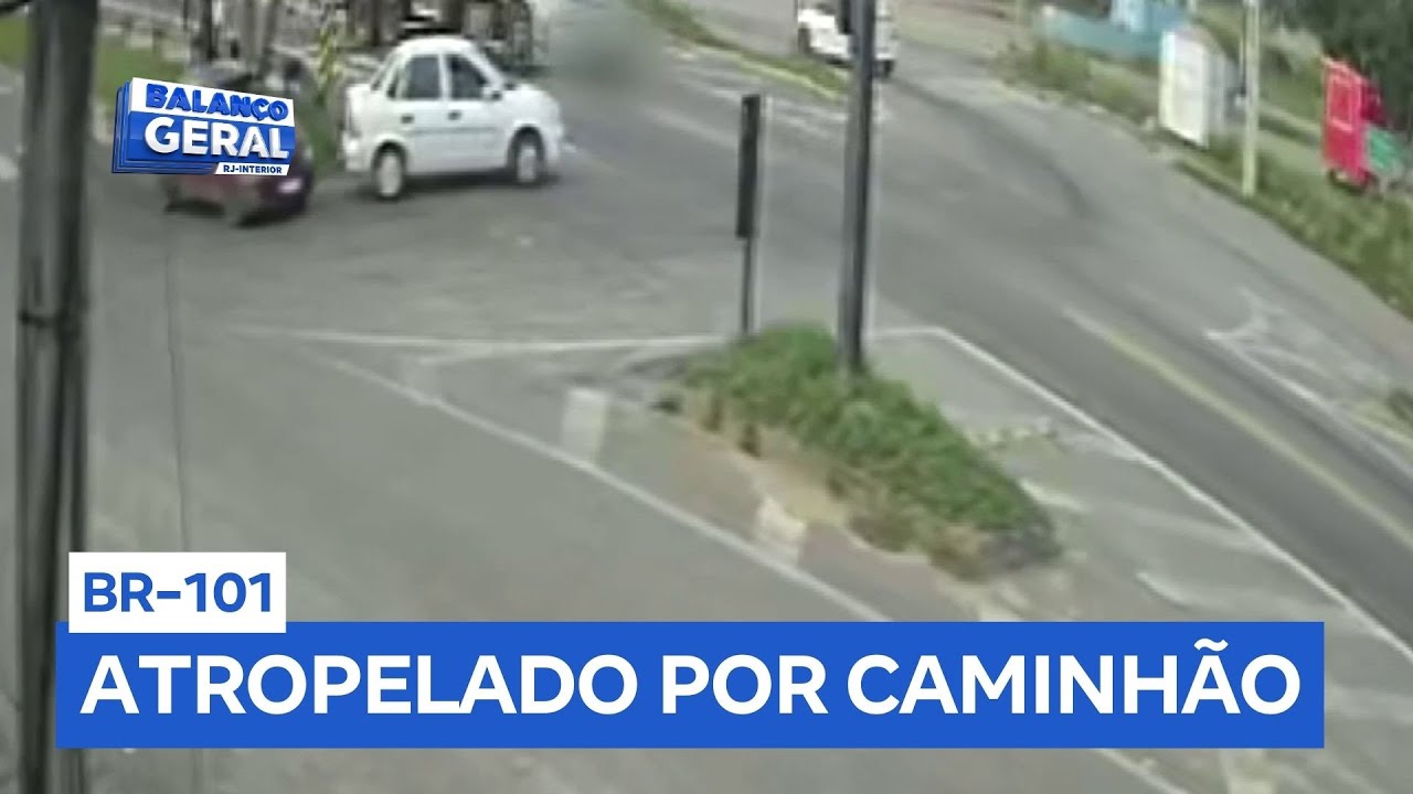 Corpo de trabalhador que morreu atropelado na BR-101, em Campos (RJ), é levado para Minas Gerais