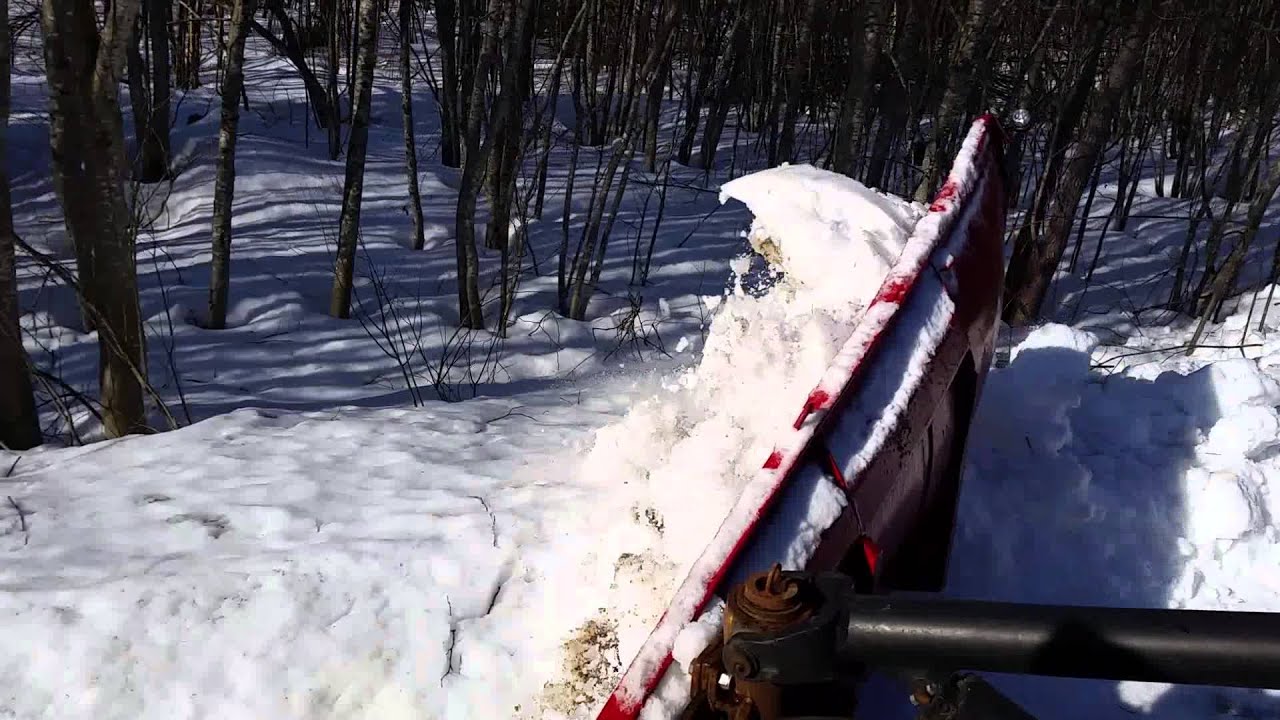 Snödikning med väghyvel Volvo bm 3500