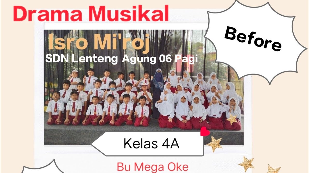 Drama Musikal Isro Mi'roj Kelas 4A SDN Lenteng Agung 06 Pagi *JANGAN TINGGALKAN SHOLAT*