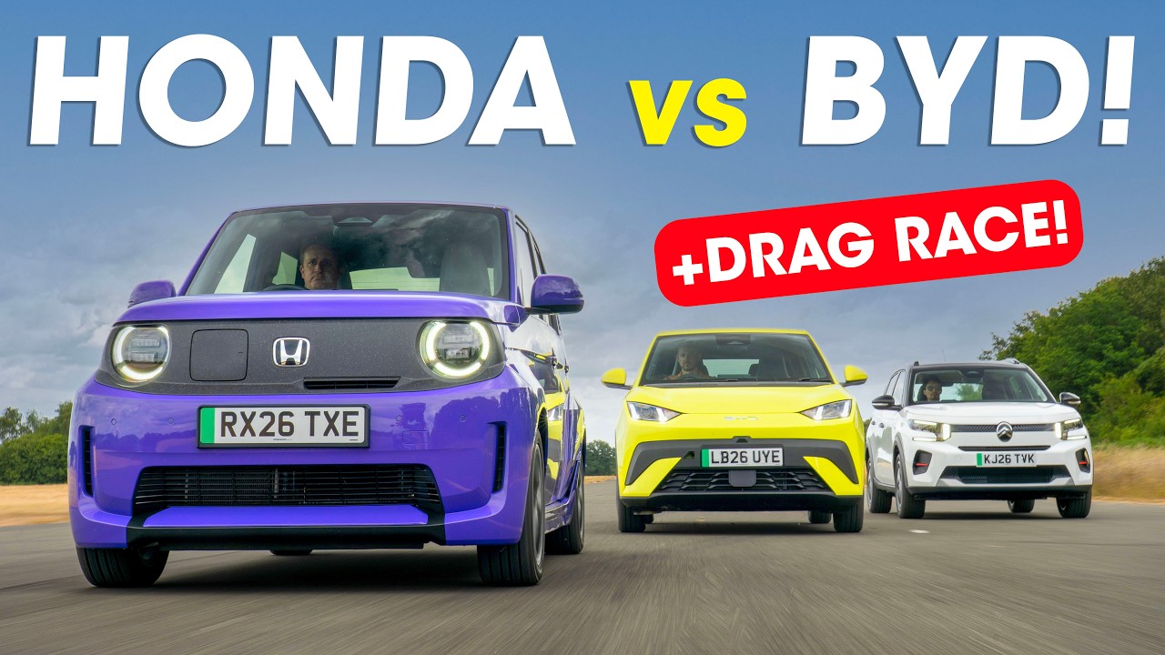 Обзор НОВЫХ Honda Super-N, BYD Dolphin Surf и Citroen eC3 &mdash; какой бюджетный электромобиль ЛУЧШИЙ?
