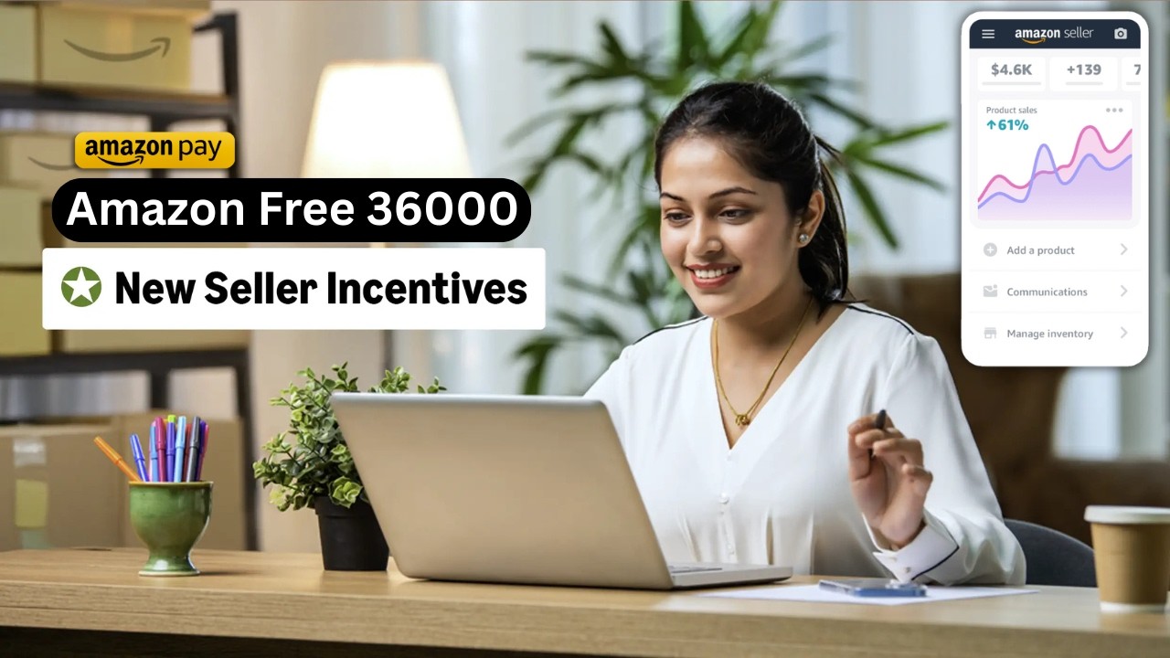 Amazon 36000 Free Incentive for New Seller 💵 | #amazon #business #onlinebusinessideas